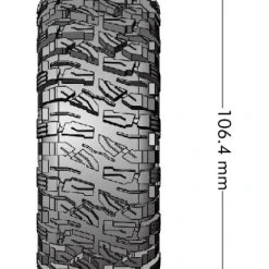 Louise RC Tire & Wheel CR-MALLET 1.9" Class 1 Black Chrome (2) -Louise RC Shop LT3346VB 383