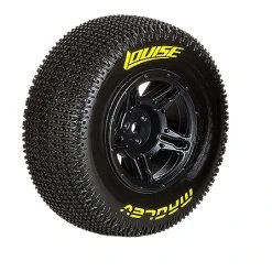 Louise RC SC - Maglev SC Tyre With Black Rim For Traxxas Rear (Mounted) - Soft - (2)