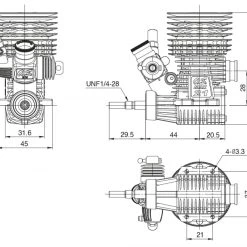 O.S. Engine Speed R21 Euro-Spec On-Road 16% 15 O.S. Engine Speed R21 Euro-Spec On-Road 16% -Louise RC Shop OS1C400 9