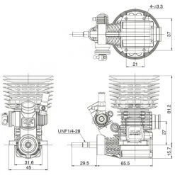 Engine O.S. SPEED B2104 Off-Road Combo -Louise RC Shop OS1DA01 15
