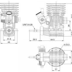 O.S. Engine SPEED R21 Shimo Edition 2 Combo 23 O.S. Engine SPEED R21 Shimo Edition 2 Combo -Louise RC Shop OS1DJ00 14