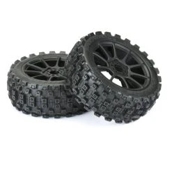 PRO-LINE Badlands MX M2 On Black Mach 10 Wheels 1/8 Buggy - (2)