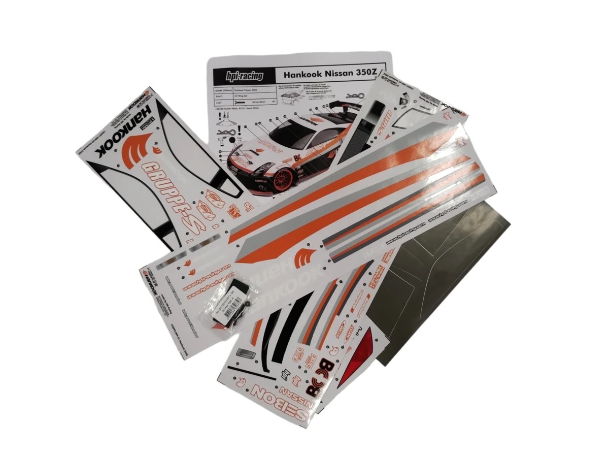 HPI Racing Nissan 350Z Hankook Body (200mm) - Unpainted 5 HPI Racing Nissan 350Z Hankook Body (200mm) - Unpainted - Image 3