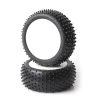 Schumacher Pre-Glued Mini Spike - 1/8th Tyres - Yellow (2)