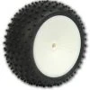 Schumacher Pre-Glued Hex Mini Spike 2 - Rear Tyres - Yellow (2)