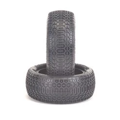 Schumacher 1:10 Honeycomb 4WD Front Tyres - Yellow (2)