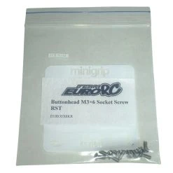 EuroRC Button Head M3x6 RST Socket Screw (10)