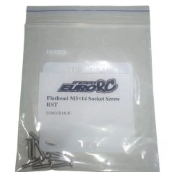 EuroRC Flathead M3x14 RST Socket Screw (10)