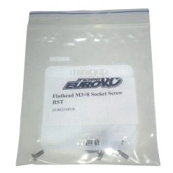 EuroRC Flathead M3x8 RST Socket Screw (10)