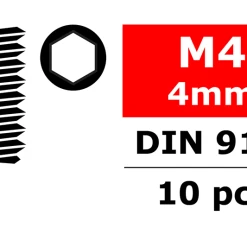 Team Corally - Steel Set Screw M4 X 4mm (10)