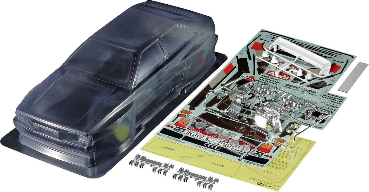 Tamiya Audi Quattro Rallye A2 Clear 1/10 Body 4 Tamiya Audi Quattro Rallye A2 Clear 1/10 Body - Image 2