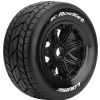 Louise RC - SC-Rocket 1/5 Buggy Tire On Black Bead-Lock Wheel - Sport - Rear - 24mm Hex - (2)