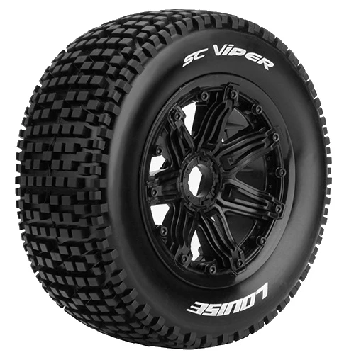 Louise RC - SC-Viper 1/5 Buggy Tire On Black Bead-Lock Wheel - Sport - Rear - 24mm Hex - (2) 3 Louise RC - SC-Viper 1/5 Buggy Tire On Black Bead-Lock Wheel - Sport - Rear - 24mm Hex - (2)
