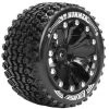 Louise RC 1:10 ST-Hummer 2.8 Inch Truck Tire Mounted On Black Rim - ARRMA Offset - Soft (2)