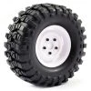 Fastrax 1:10 Crawler Sawblock 1.9 Scale Wheel White Ø108mm Tyre (2)