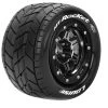 Louise RC MT-Rocket 3.8" MFT Black Chrome Wheel For TRX Maxx - 1/2 Offset - 17mm Hex (2)