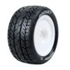 Louise RC 1:10 Pre Mounted E-Rocket 4WD Rear Tire With 12mm White Rim - Soft (2) -Louise RC Shop t3188swkr38