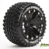 Louise RC 1:10 ST-Hummer 2.8 Inch Truck Tire Mounted On Black Rim - 0 Offset - Soft (2) -Louise RC Shop t3209b31
