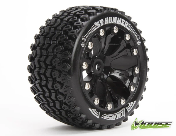 Louise RC 1:10 ST-Hummer 2.8 Inch Truck Tire Mounted On Black Rim - 0 Offset - Soft (2) 2 Louise RC 1:10 ST-Hummer 2.8 Inch Truck Tire Mounted On Black Rim - 0 Offset - Soft (2)