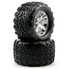 Traxxas Talon Tyres Pre-Glued On All-Star Chrome Wheels (Bearing Fit) (2) -Louise RC Shop tra4171