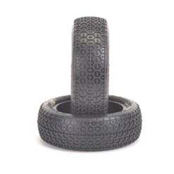 Schumacher 1:10 Honeycomb 2WD Front Tyres - Yellow (2)